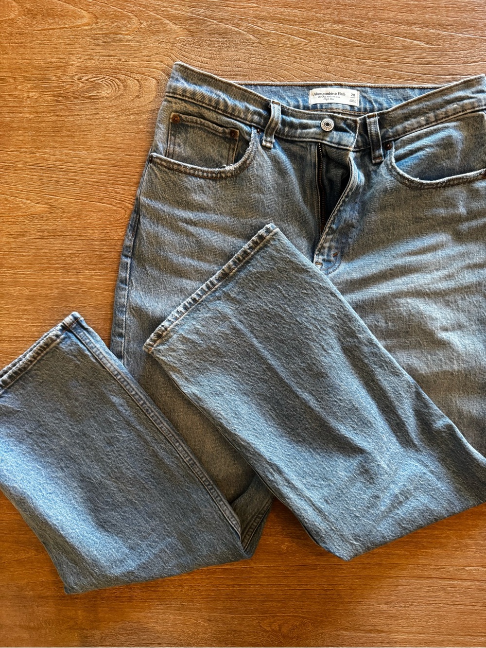 Abercrombie & Fitch Light Blue Straight Jeans